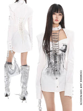 Square Neck Padded Shoulder Top